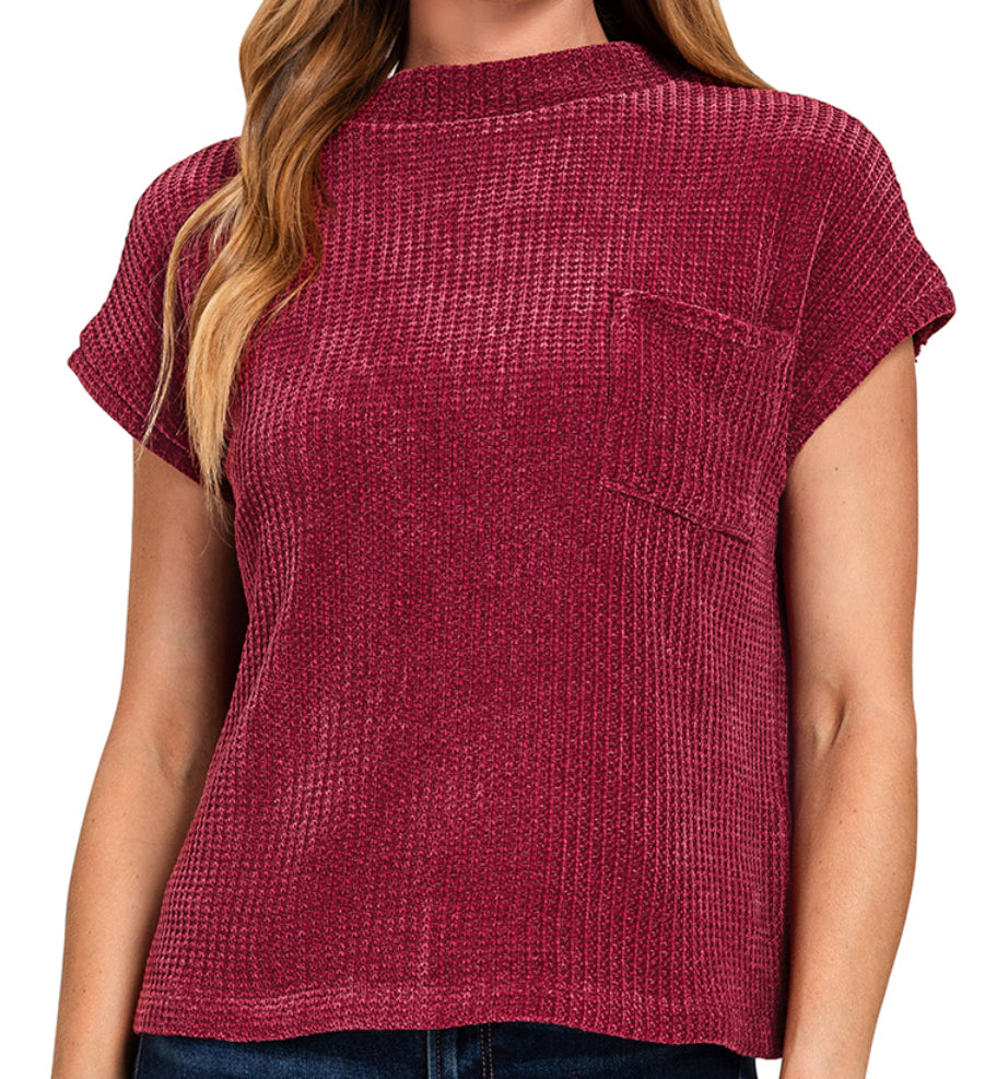 Chenille Pocket Top