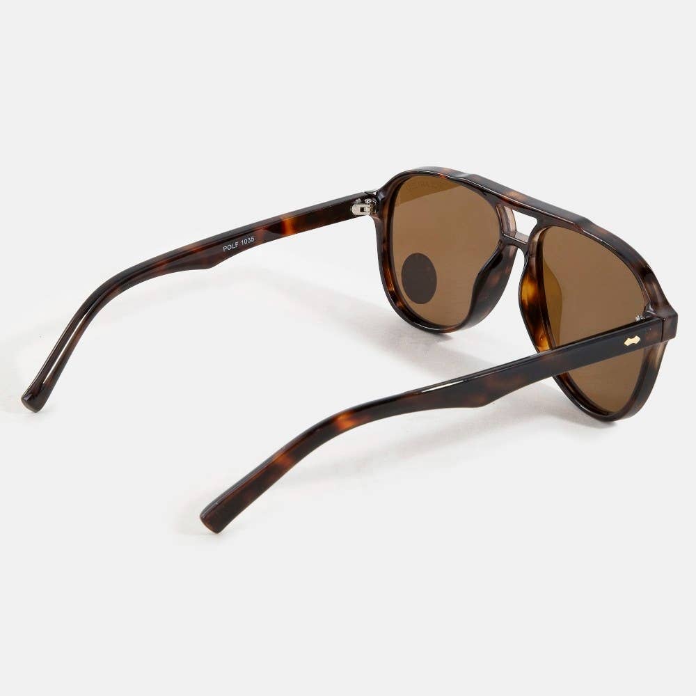Oversized Polarized Aviator Sunglasses Set