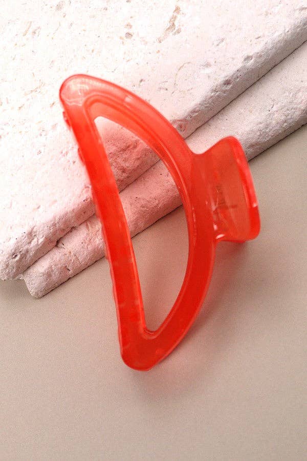 Summertime Half Moon Claw Clip