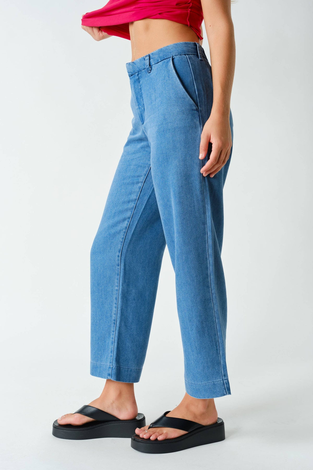 Casual Light-Wash Denim