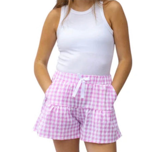 Lulu Mac Pink Gingham Short
