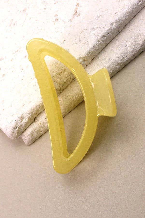 Summertime Half Moon Claw Clip