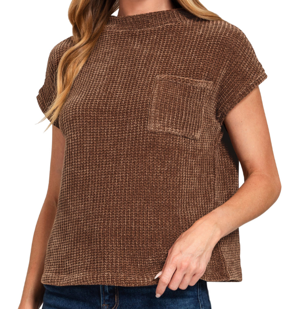 Chenille Pocket Top