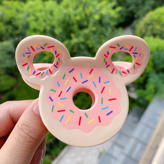 Mouse Donut Hair Claw Clip