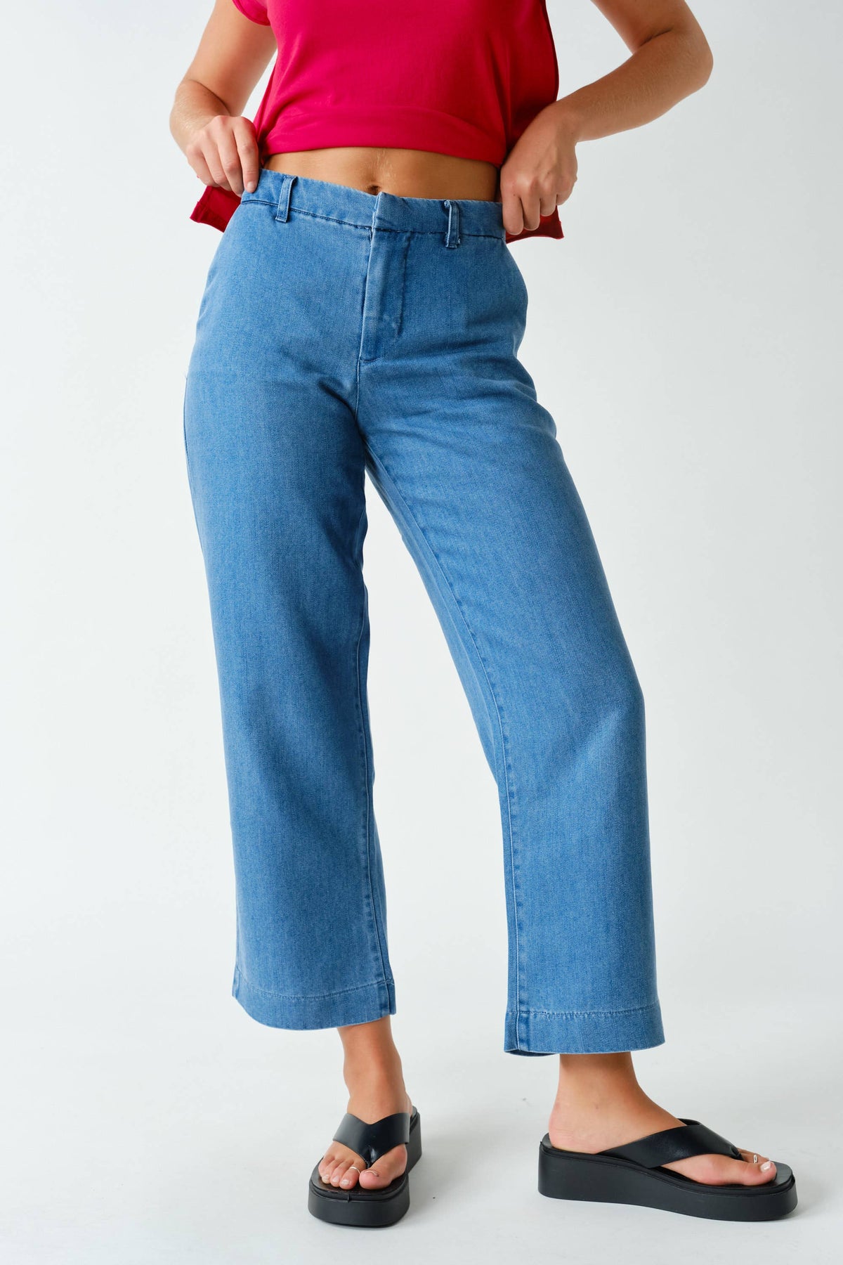 Casual Light-Wash Denim