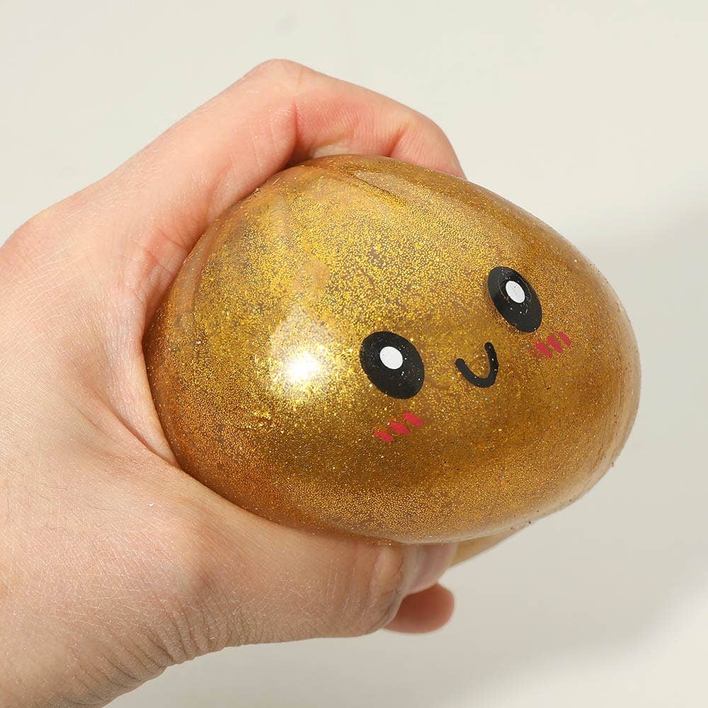Cute Glitter Dumpling Squishy Stress Relief Ball Toy