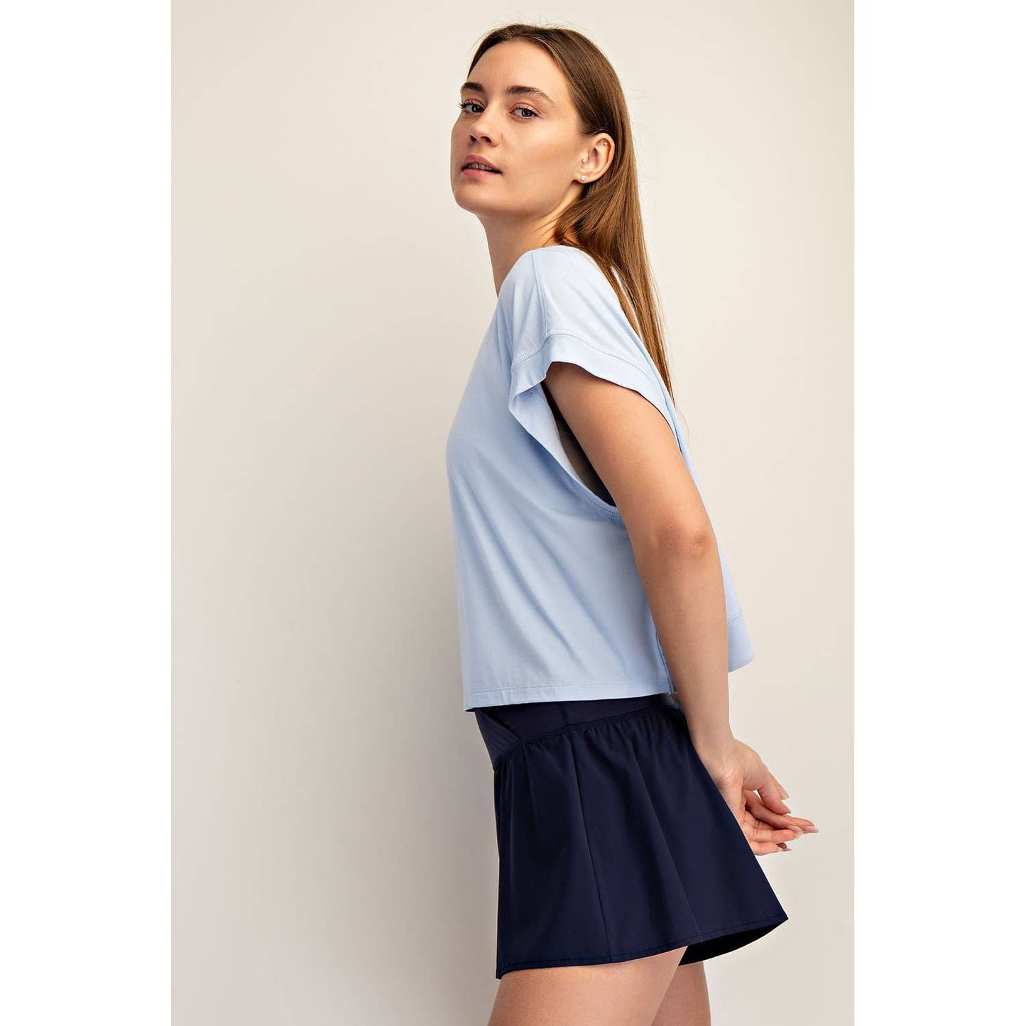 VISCOSE MODAL OPEN BACK TOP