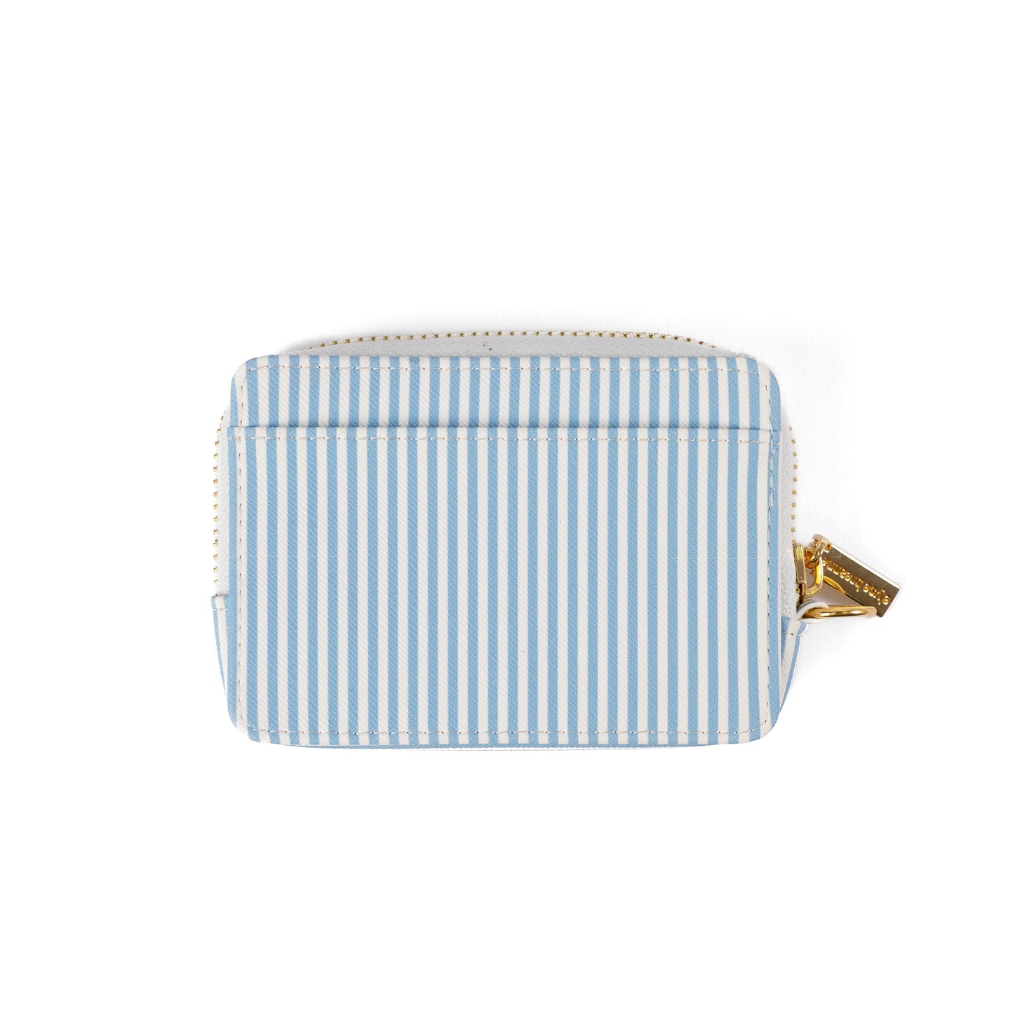 Blue Stripes Zip Wallet