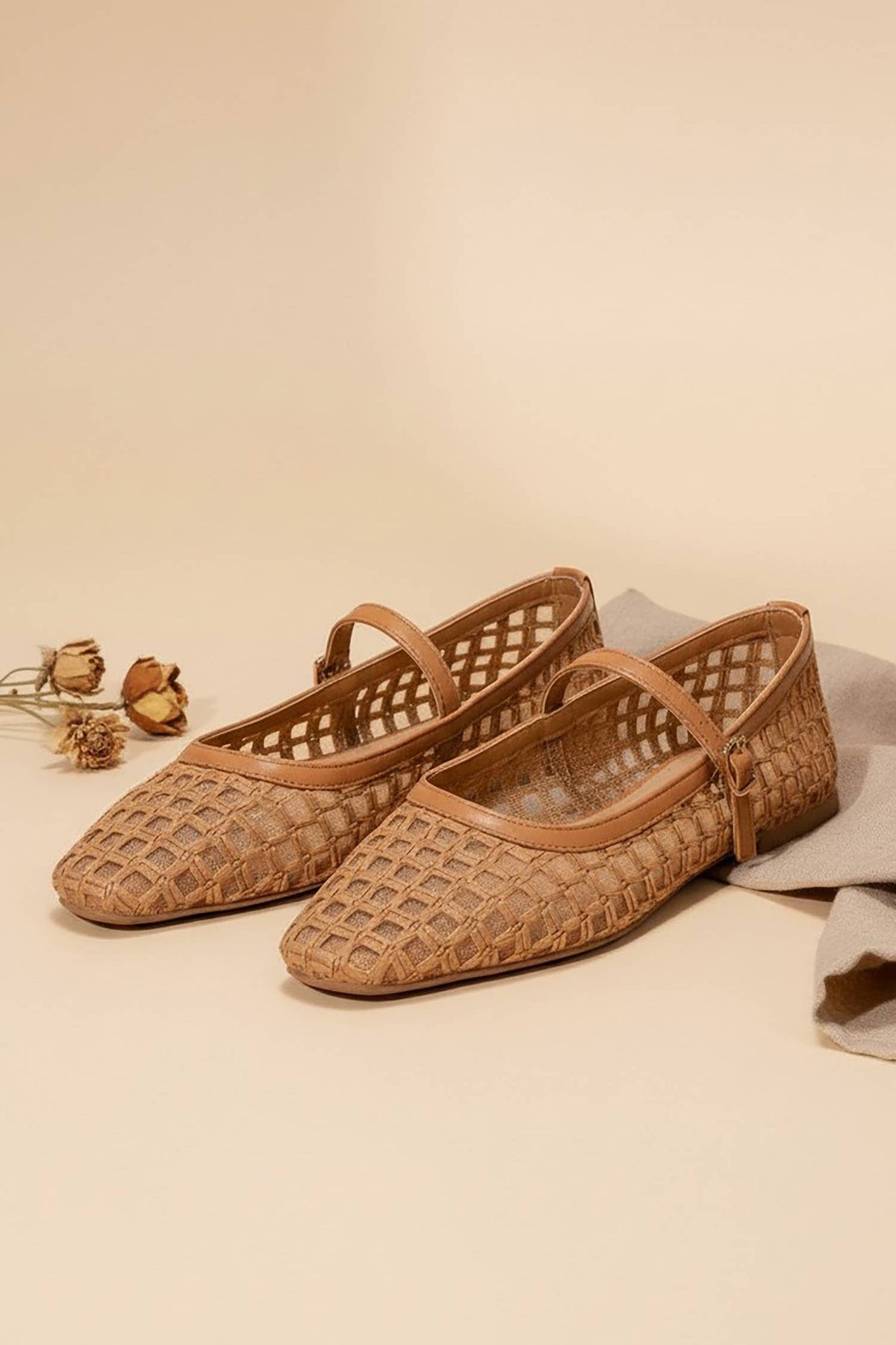 IGGY - Woven Mary Jane Flats