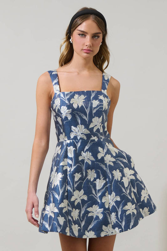Blakely Jacquard Elvisa Mini Dress