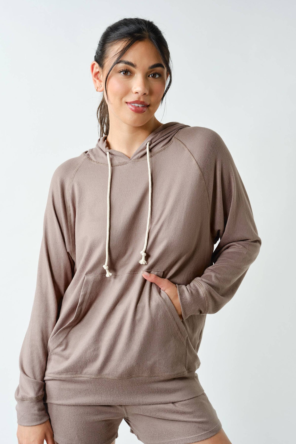 Brushed Hacci Lounge Hoodie