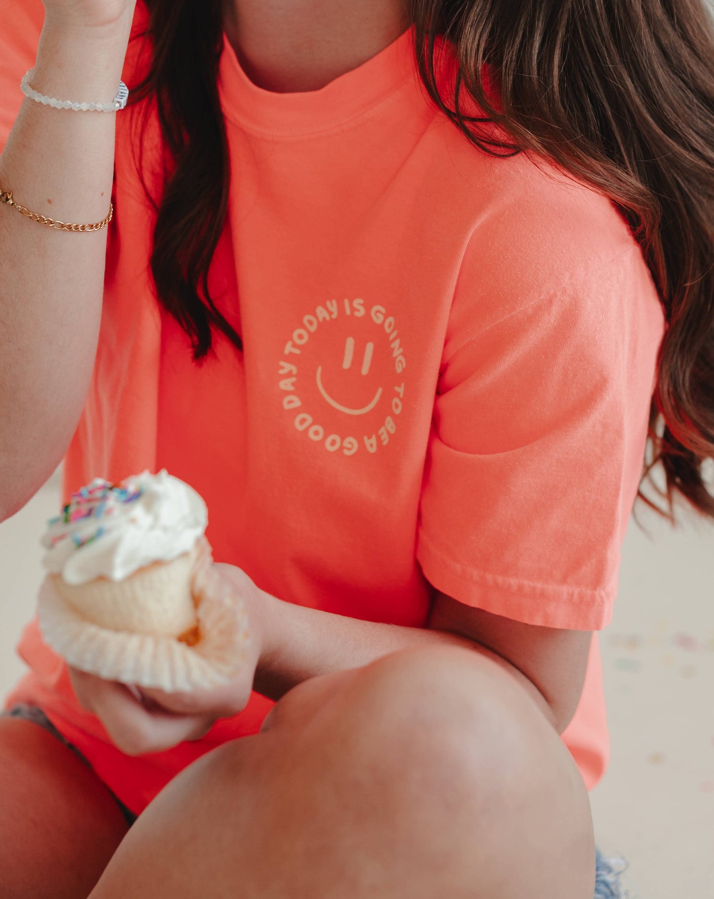 Good Day Tee - Neon Orange