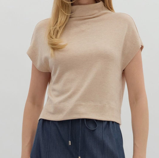 Sleek & Chic Mock Neck Top