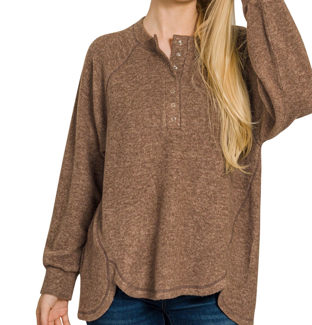 The Haven Cozy Henley