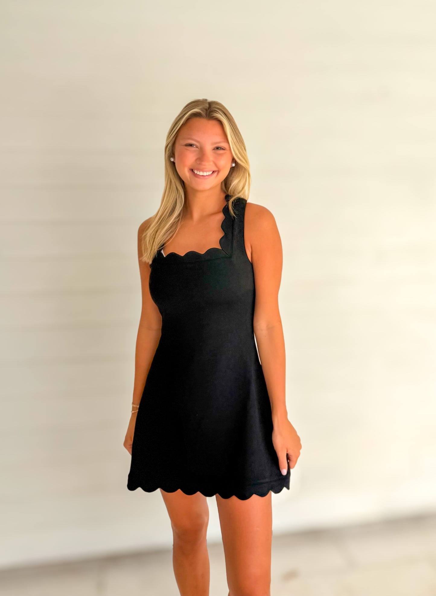 Scalloped Sweetheart Dress