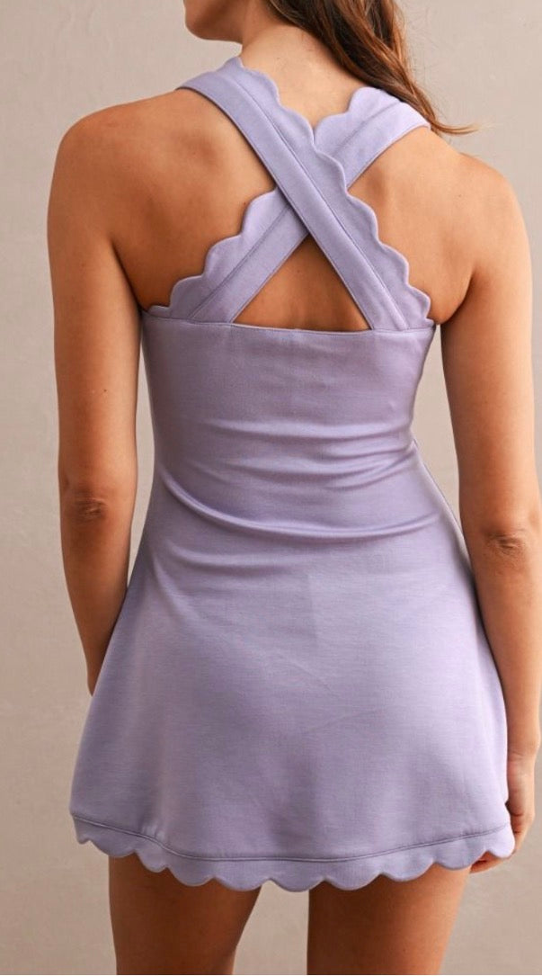 Scalloped Sweetheart Dress
