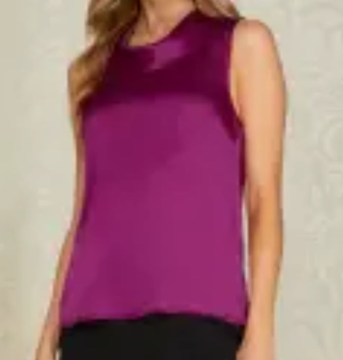 Sleeveless Satin Top