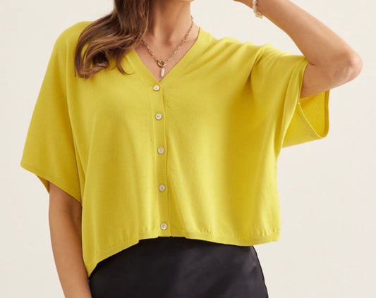 Sunny Days Button Top