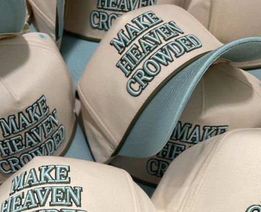 Make Heaven Crowded Trucker Hat (Blue/Green)