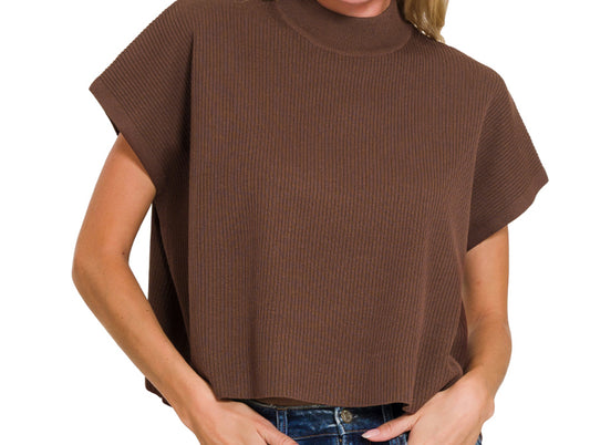 Mock Neck Top - short