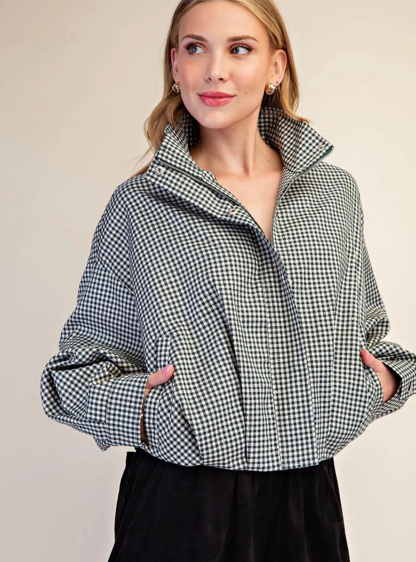 The Everly Gingham Jacket