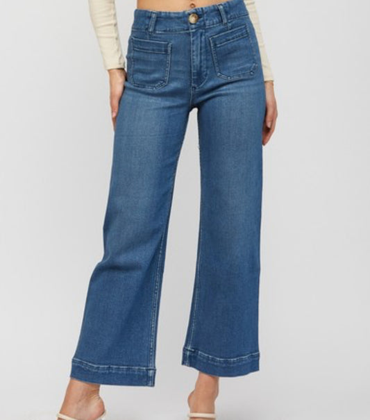 Cropped High Rise Jean