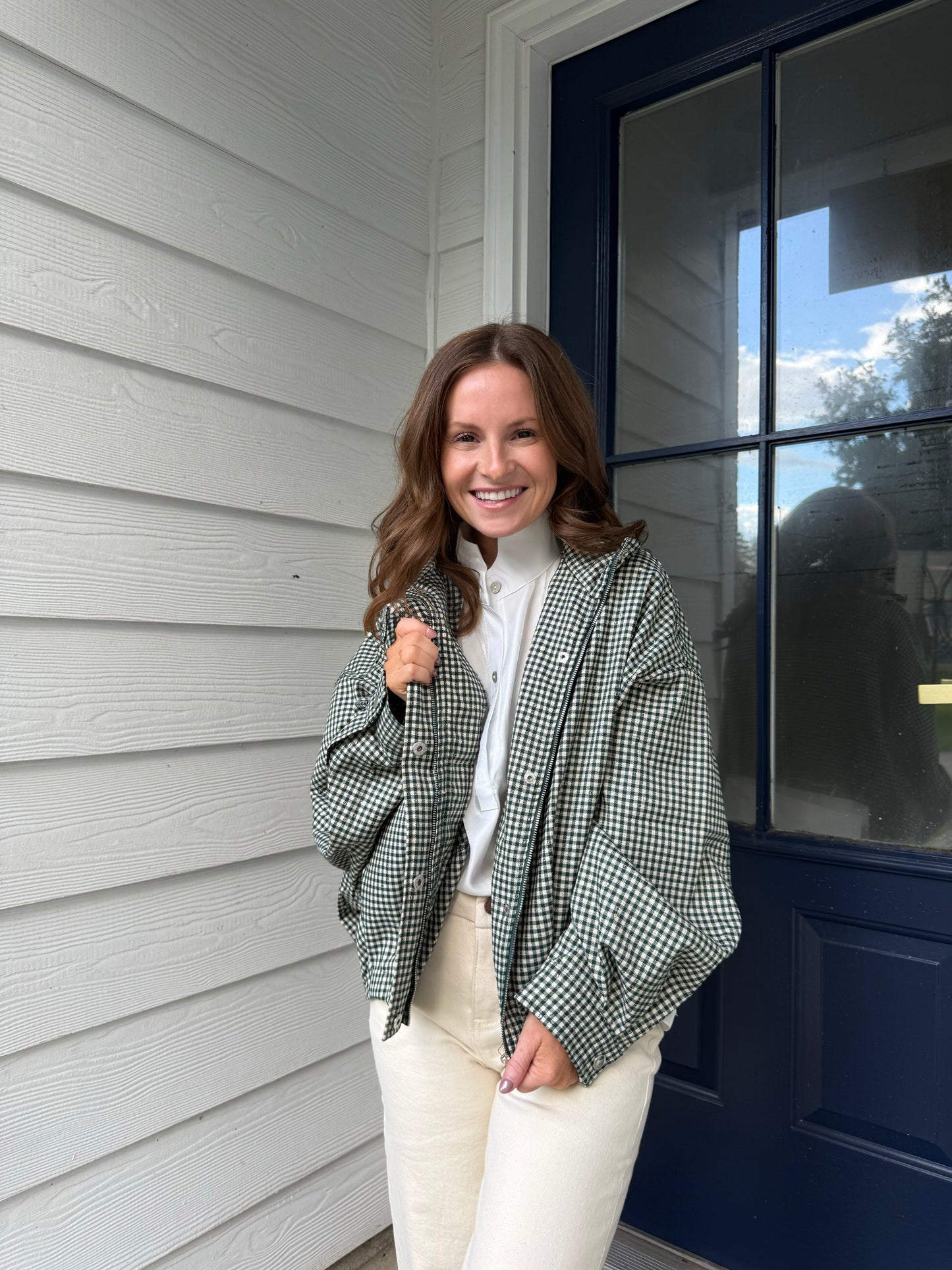 The Everly Gingham Jacket