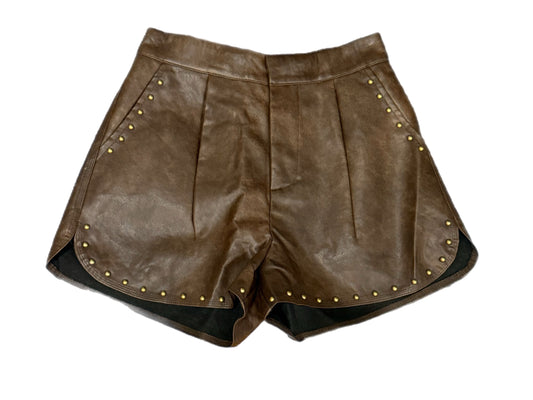 Studded Faux Leather Short