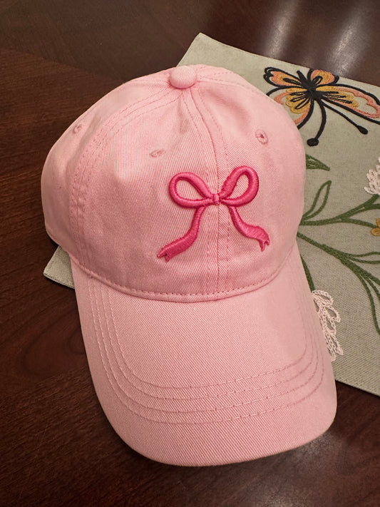 Kids Bow Ball Cap
