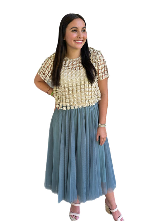 Tulle Midi Skirt