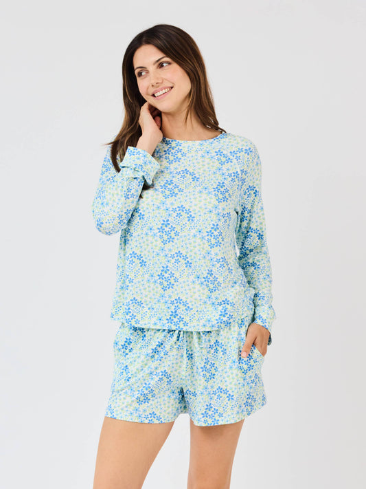 Blue Meadow Pajama Set