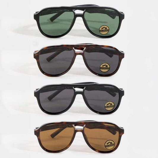 Oversized Polarized Aviator Sunglasses Set