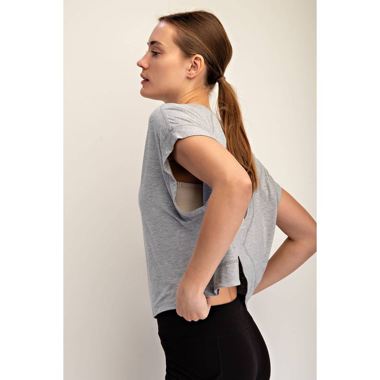 VISCOSE MODAL OPEN BACK TOP