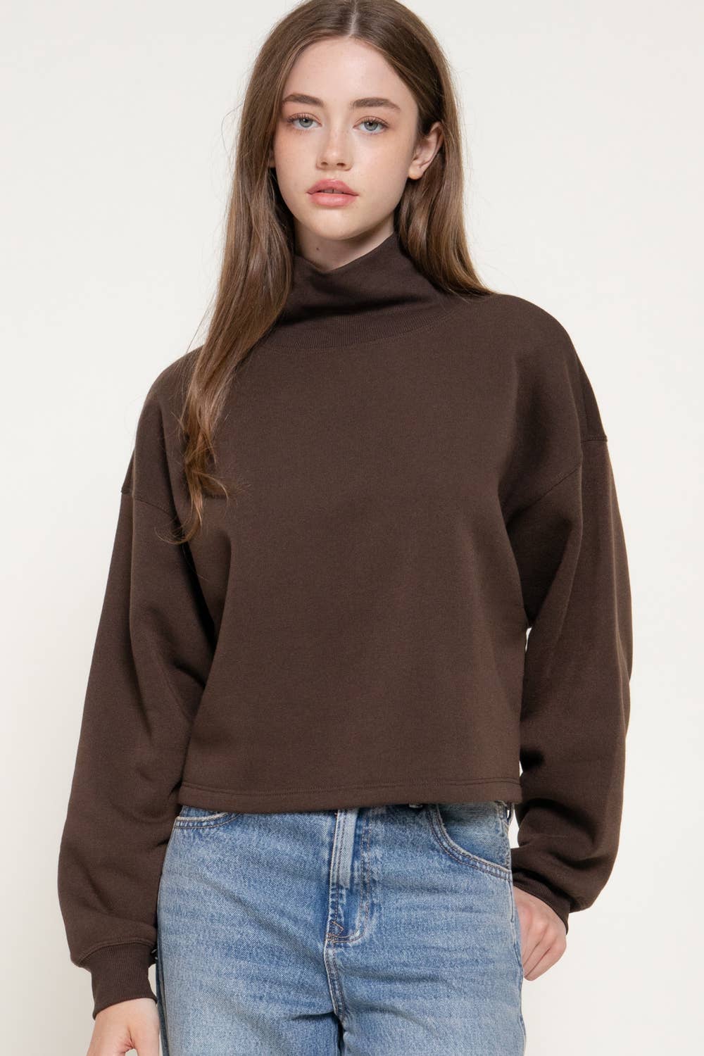 The everyday edit Mockneck sweatshirt