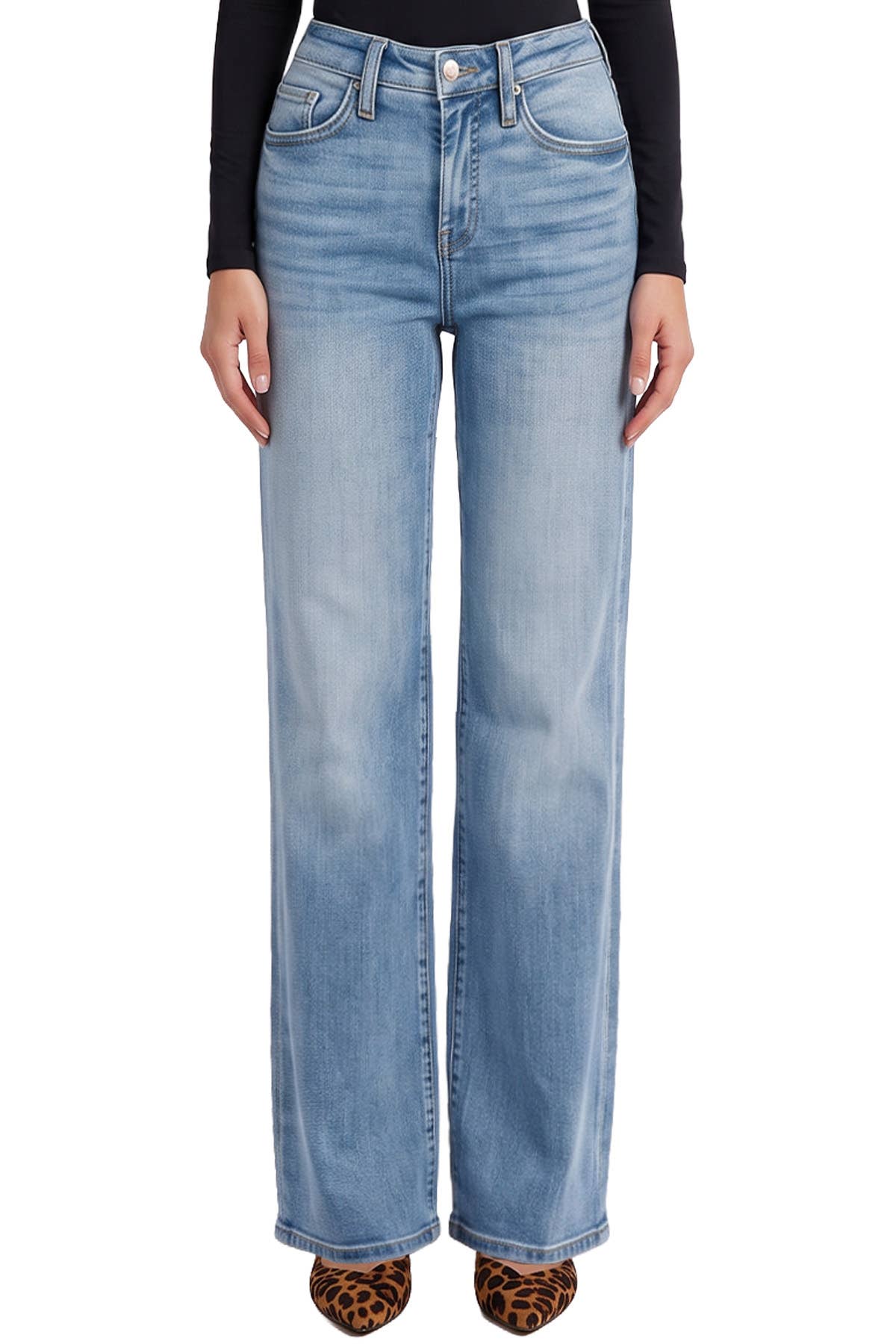 Hailey High Rise Wide Leg Jeans