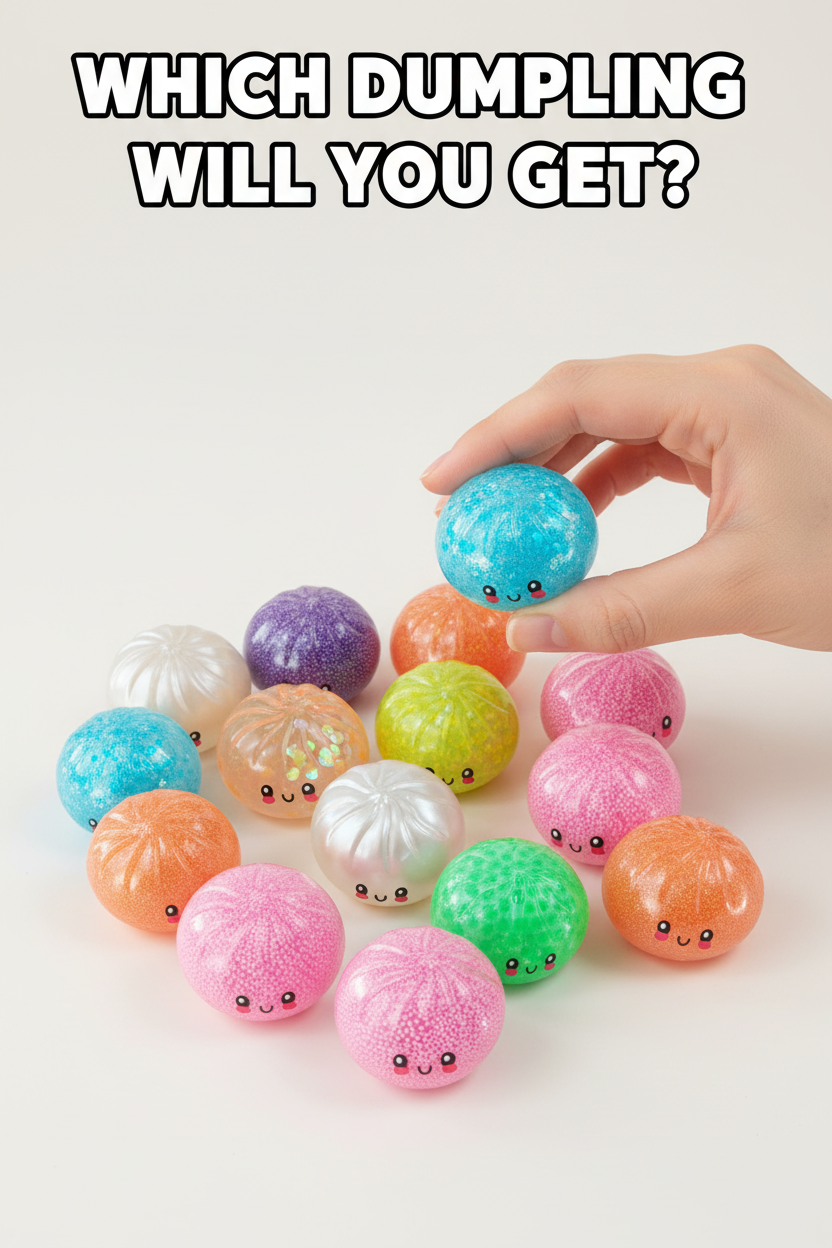 Fun Doh Petite (Mini) 2.5" Mystery Dumpling Squishy Toy
