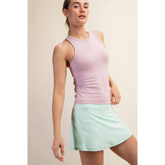 BUTTER SLEEVELESS RACER BACK TANK TOP