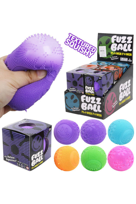 Spikey Textured Emoticon Ball Slime Filled Squishy Toy