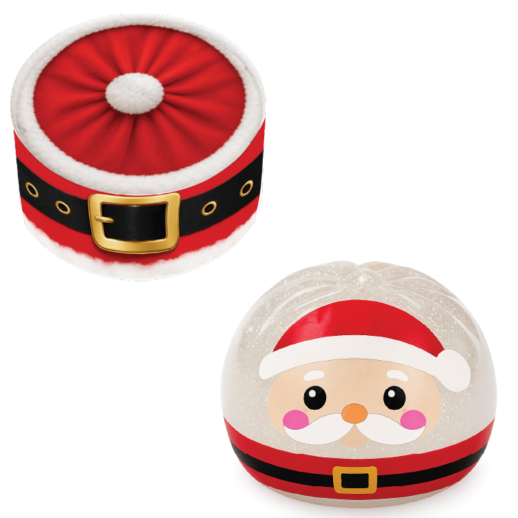 Fun Doh Christmas Dumpling Squishy Toy 12pc Holiday Display