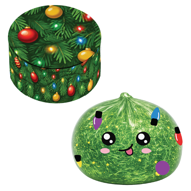 Fun Doh Christmas Dumpling Squishy Toy 12pc Holiday Display