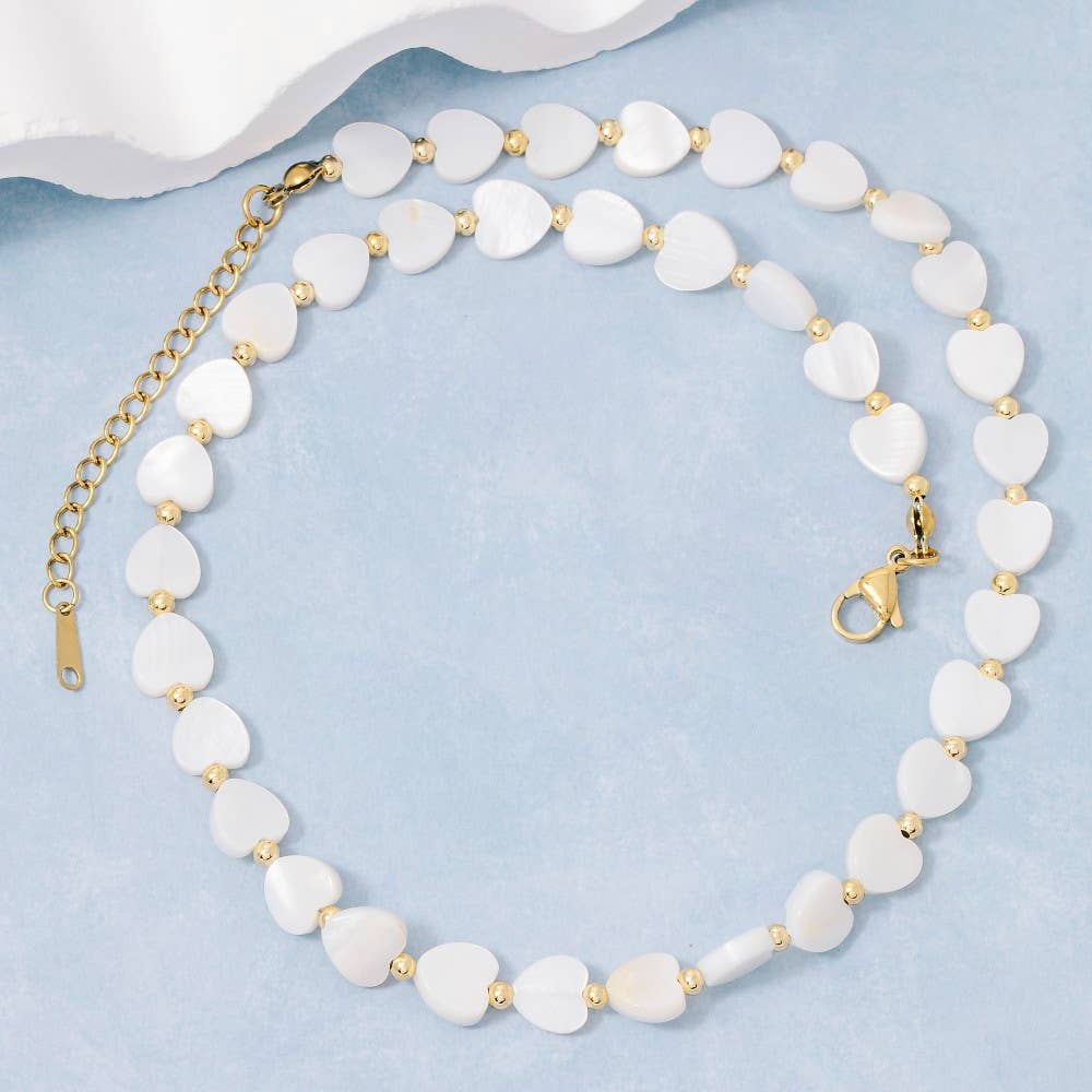 Multi Heart Beaded Necklace