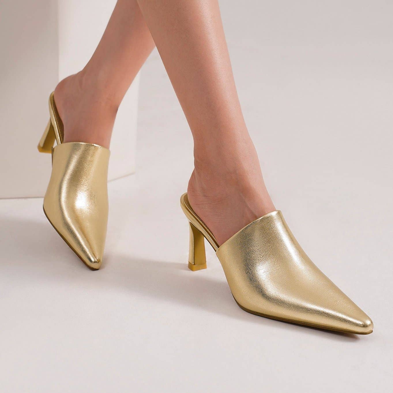 The Gilded Muse Mule Heels