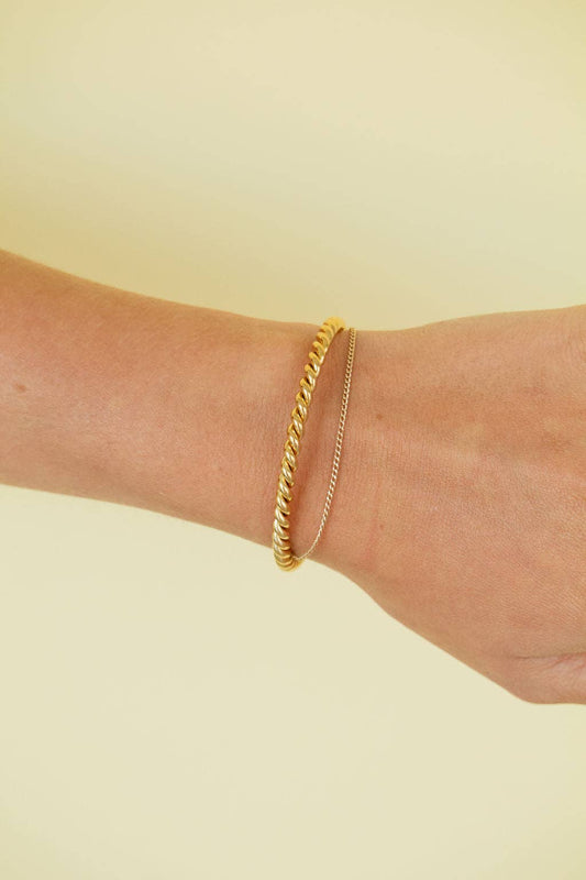 Gold Helix Cuff