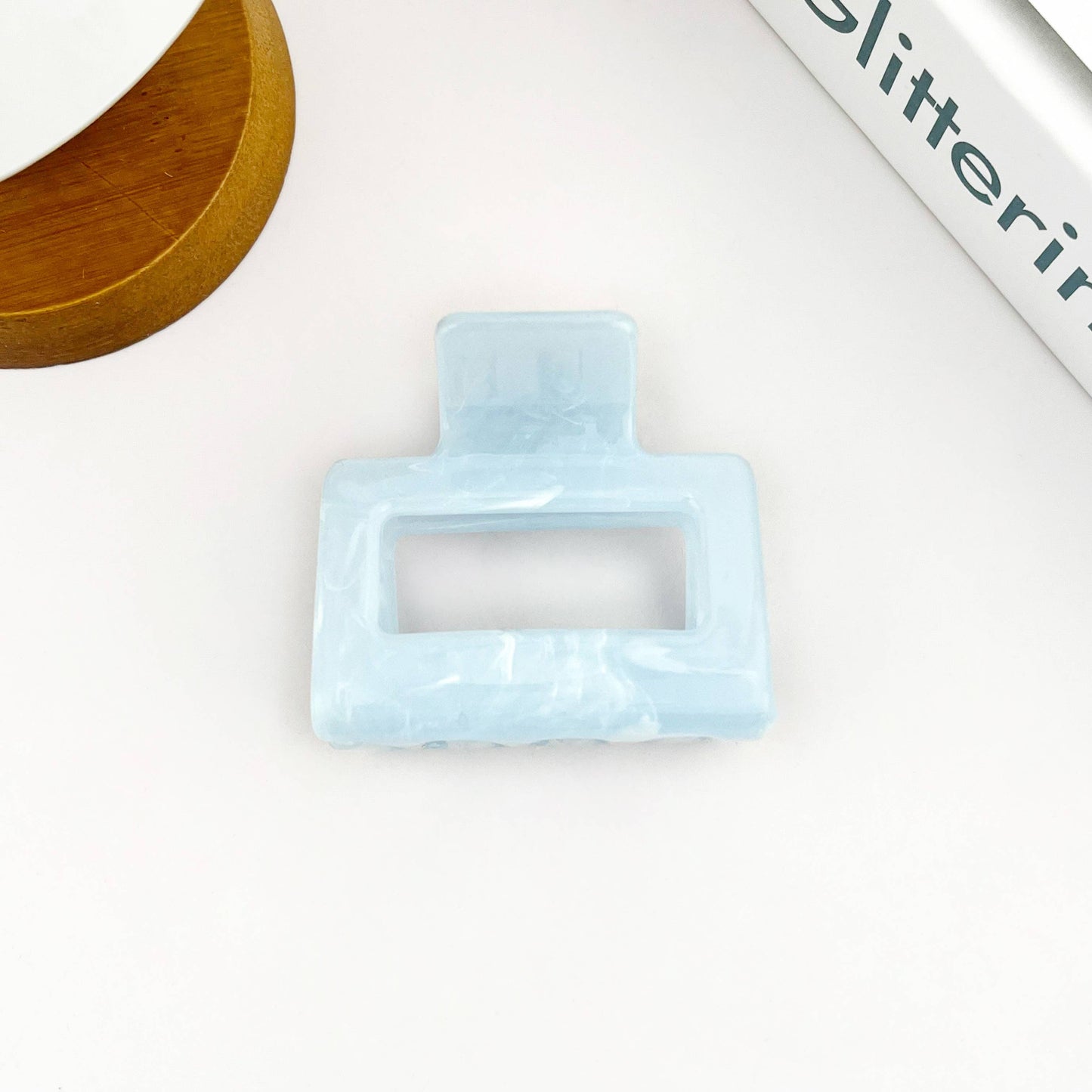 Marble Pattern Square Clip