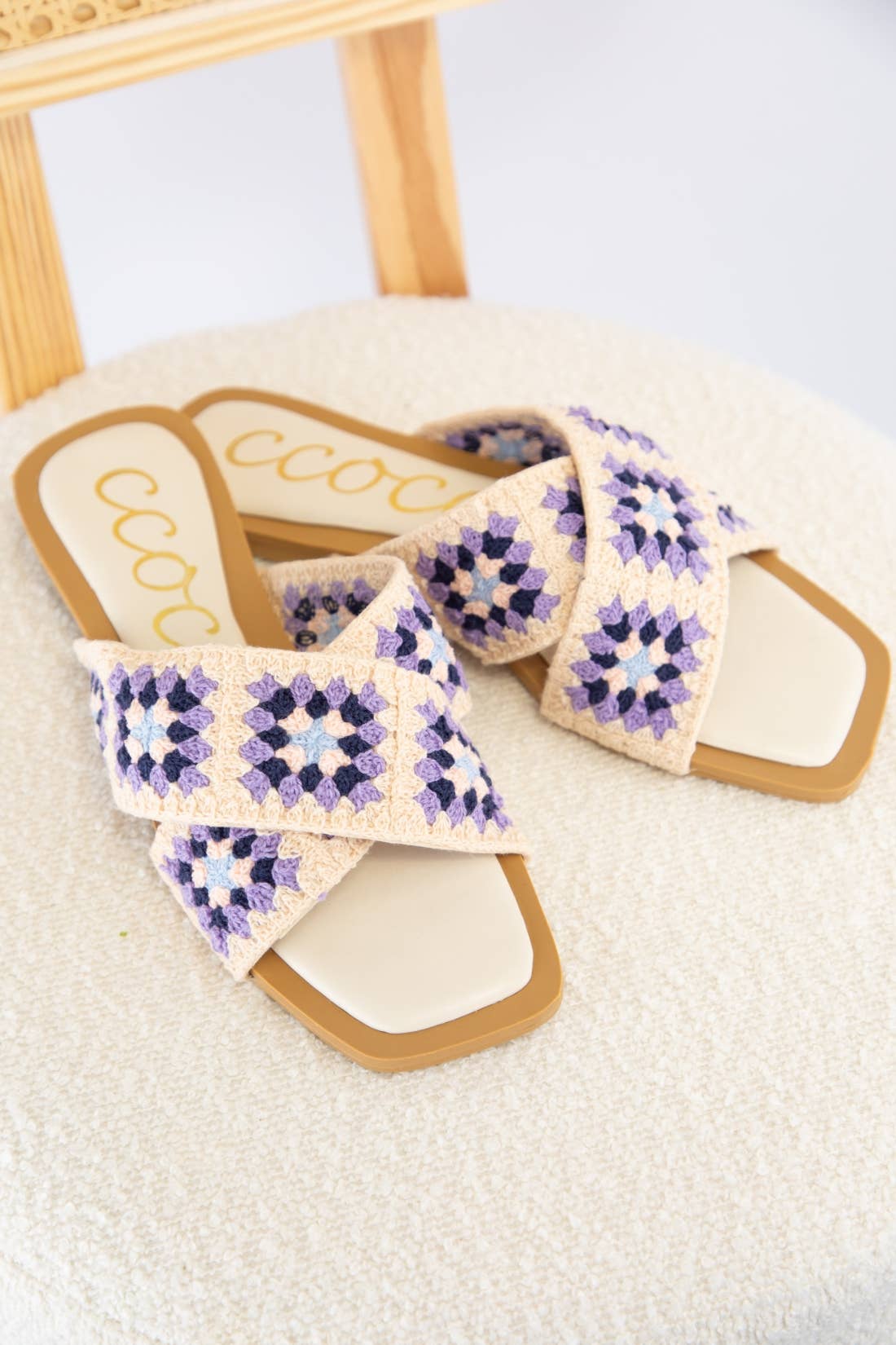 Lavender Coast Crochet Sandals