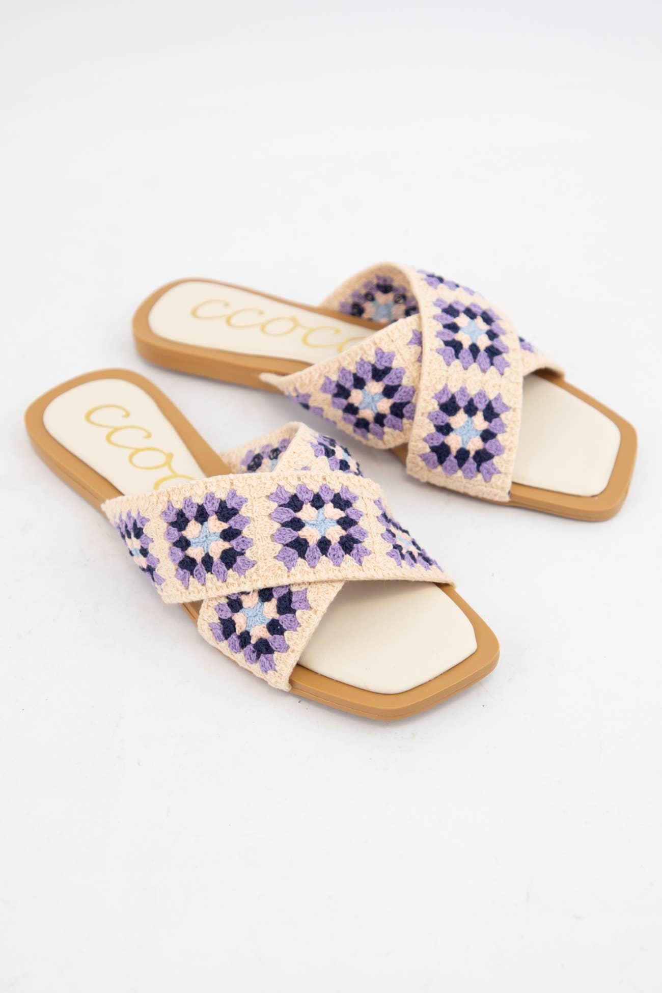Lavender Coast Crochet Sandals