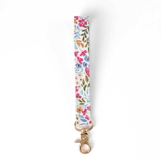 Floral Filigree Wristlet Keychain