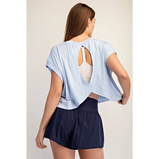 VISCOSE MODAL OPEN BACK TOP
