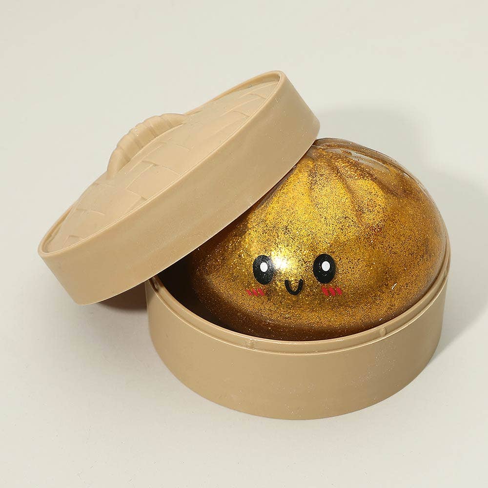 Cute Glitter Dumpling Squishy Stress Relief Ball Toy