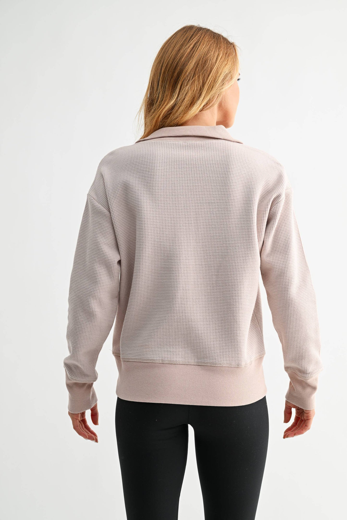 Harbor Waffle Knit Half-Button Pullover